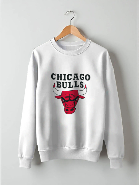 Заказать свитшот в Москве. Свитшот унисекс хлопковый Chicago Bulls от BURNSHIRTS - готовые дизайны и нанесение принтов.