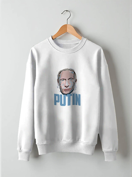 Заказать свитшот в Москве. Свитшот унисекс хлопковый Putin от Leichenwagen - готовые дизайны и нанесение принтов.