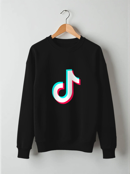 Заказать свитшот в Москве. Свитшот унисекс хлопковый TikTok  от DESIGNER   - готовые дизайны и нанесение принтов.