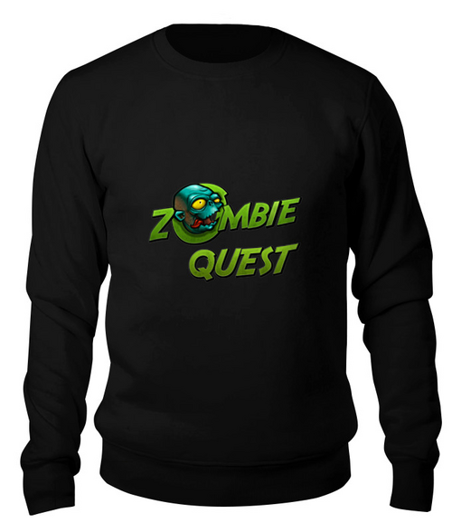 Заказать свитшот в Москве. Свитшот унисекс хлопковый Zombie Quest от THE_NISE  - готовые дизайны и нанесение принтов.