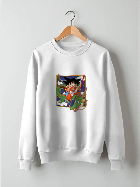 Заказать свитшот в Москве. Свитшот унисекс хлопковый dragon ball от Y L - готовые дизайны и нанесение принтов.