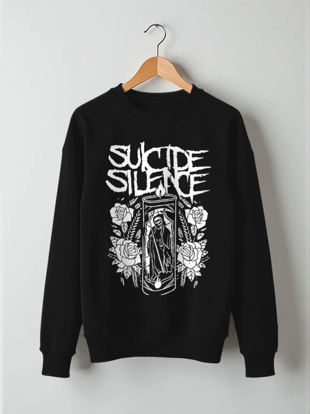 Заказать свитшот в Москве. Свитшот унисекс хлопковый Suicide Silence от geekbox - готовые дизайны и нанесение принтов.
