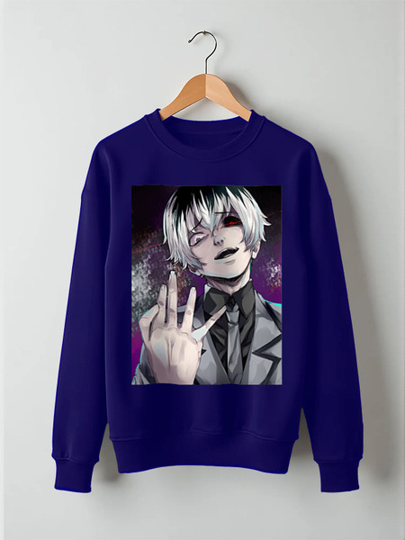 Заказать свитшот в Москве. Свитшот унисекс хлопковый Токийский гуль / Tokyo Ghoul от FOR YOU - готовые дизайны и нанесение принтов.