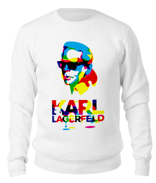 Заказать свитшот в Москве. Свитшот унисекс хлопковый Karl Lagerfeld от Leichenwagen - готовые дизайны и нанесение принтов.