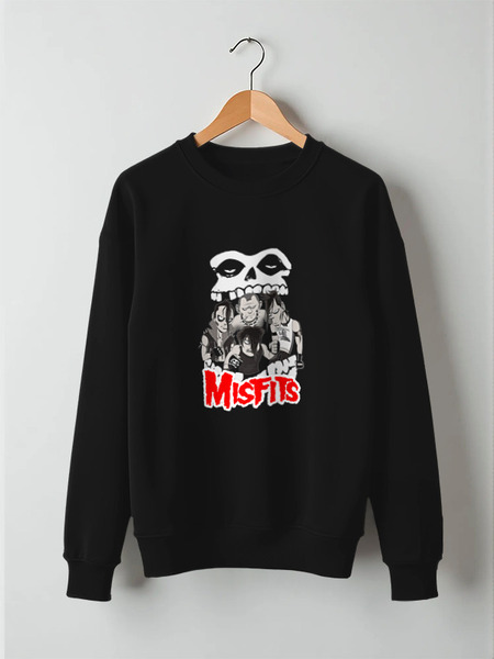 Заказать свитшот в Москве. Свитшот унисекс хлопковый Misfits band от Leichenwagen - готовые дизайны и нанесение принтов.