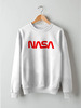 Заказать свитшот в Москве. Свитшот унисекс хлопковый NASA  от DESIGNER   - готовые дизайны и нанесение принтов.