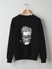 Заказать свитшот в Москве. Свитшот унисекс хлопковый Black Is Not Sad от fashionsallymagazine@gmail.com - готовые дизайны и нанесение принтов.