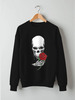 Заказать свитшот в Москве. Свитшот унисекс хлопковый ❖Skull&Rose❖ от balden - готовые дизайны и нанесение принтов.