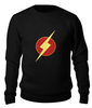 Заказать свитшот в Москве. Свитшот унисекс хлопковый Молния (The Flash) от fanart - готовые дизайны и нанесение принтов.