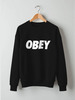 Заказать свитшот в Москве. Свитшот унисекс хлопковый OBEY  от DESIGNER   - готовые дизайны и нанесение принтов.