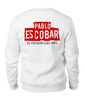 Заказать свитшот в Москве. Свитшот унисекс хлопковый Pablo Escobar  от ПРИНТЫ ПЕЧАТЬ  - готовые дизайны и нанесение принтов.