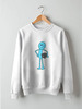 Заказать свитшот в Москве. Свитшот унисекс хлопковый Mr. Meeseeks (Rick and Morty) от trugift - готовые дизайны и нанесение принтов.