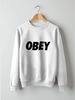 Заказать свитшот в Москве. Свитшот унисекс хлопковый OBEY  от DESIGNER   - готовые дизайны и нанесение принтов.
