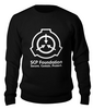 Заказать свитшот в Москве. Свитшот унисекс хлопковый SCP Foundation от geekbox - готовые дизайны и нанесение принтов.