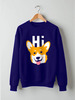 Заказать свитшот в Москве. Свитшот унисекс хлопковый ☂ Hi Corgi ☂ от balden - готовые дизайны и нанесение принтов.