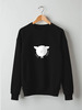 Заказать свитшот в Москве. Свитшот унисекс хлопковый Round Sheep Black от Ugen - готовые дизайны и нанесение принтов.