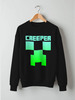 Заказать свитшот в Москве. Свитшот унисекс хлопковый MINECRAFT CREEPER от vista12761@rambler.ru - готовые дизайны и нанесение принтов.