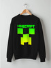 Заказать свитшот в Москве. Свитшот унисекс хлопковый MINECRAFT CREEPER от vista12761@rambler.ru - готовые дизайны и нанесение принтов.