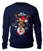 Заказать свитшот в Москве. Свитшот унисекс хлопковый Merry Christmas от T-shirt print  - готовые дизайны и нанесение принтов.