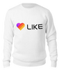 Заказать свитшот в Москве. Свитшот унисекс хлопковый Like  от DESIGNER   - готовые дизайны и нанесение принтов.