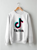 Заказать свитшот в Москве. Свитшот унисекс хлопковый TikTok  от DESIGNER   - готовые дизайны и нанесение принтов.