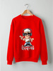 Заказать свитшот в Москве. Свитшот унисекс хлопковый LalaFan DJ Sweatshirt (красный) от LalaFan  - готовые дизайны и нанесение принтов.