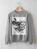 Заказать свитшот в Москве. Свитшот унисекс хлопковый Абстракция.  от OlgaHildagard.   - готовые дизайны и нанесение принтов.