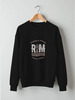 Заказать свитшот в Москве. Свитшот унисекс хлопковый R&M hoodie black от Alcochat - готовые дизайны и нанесение принтов.