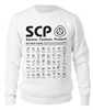 Заказать свитшот в Москве. Свитшот унисекс хлопковый SCP Foundation от geekbox - готовые дизайны и нанесение принтов.