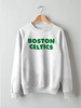 Заказать свитшот в Москве. Свитшот унисекс хлопковый Boston Celtics белая от oldmasta@gmail.com - готовые дизайны и нанесение принтов.