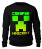 Заказать свитшот в Москве. Свитшот унисекс хлопковый MINECRAFT CREEPER от vista12761@rambler.ru - готовые дизайны и нанесение принтов.