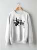 Заказать свитшот в Москве. Свитшот унисекс хлопковый Stussy от DESIGNER   - готовые дизайны и нанесение принтов.