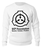 Заказать свитшот в Москве. Свитшот унисекс хлопковый SCP Foundation от geekbox - готовые дизайны и нанесение принтов.
