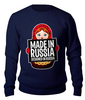 Заказать свитшот в Москве. Свитшот унисекс хлопковый RUSSIAN DESIGN от balden - готовые дизайны и нанесение принтов.