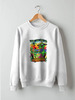 Заказать свитшот в Москве. Свитшот унисекс хлопковый Живи полной жизнью! от ПРИНТЫ ПЕЧАТЬ  - готовые дизайны и нанесение принтов.