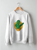 Заказать свитшот в Москве. Свитшот унисекс хлопковый Dabbing Cactus от Павел Павел - готовые дизайны и нанесение принтов.