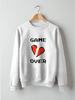Заказать свитшот в Москве. Свитшот унисекс хлопковый Game Over (Игра Окончена) от coolmag - готовые дизайны и нанесение принтов.
