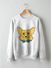 Заказать свитшот в Москве. Свитшот унисекс хлопковый Корги Corgi от chistopopitersky - готовые дизайны и нанесение принтов.