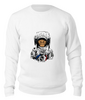 Заказать свитшот в Москве. Свитшот унисекс хлопковый Обезьяна космонавт от denis01001 - готовые дизайны и нанесение принтов.