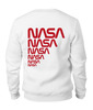 Заказать свитшот в Москве. Свитшот унисекс хлопковый NASA (НАСА) от TheAndarz  - готовые дизайны и нанесение принтов.