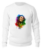 Заказать свитшот в Москве. Свитшот унисекс хлопковый Bob Marley от print_not_dead - готовые дизайны и нанесение принтов.