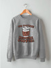 Заказать свитшот в Москве. Свитшот унисекс хлопковый ☂ No Talkie Before Coffee ☂ от balden - готовые дизайны и нанесение принтов.