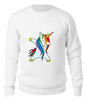 Заказать свитшот в Москве. Свитшот унисекс хлопковый Dab Unicorn  от DESIGNER   - готовые дизайны и нанесение принтов.