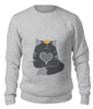 Заказать свитшот в Москве. Свитшот унисекс хлопковый Влюблённый котик с сердцем от Margarita Nia - готовые дизайны и нанесение принтов.