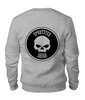 Заказать свитшот в Москве. Свитшот унисекс хлопковый Willie Skull Gray от Sportster Squad - готовые дизайны и нанесение принтов.