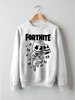 Заказать свитшот в Москве. Свитшот унисекс хлопковый Fortnite, Marshmello от geekbox - готовые дизайны и нанесение принтов.
