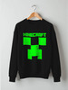 Заказать свитшот в Москве. Свитшот унисекс хлопковый MINECRAFT CREEPER от vista12761@rambler.ru - готовые дизайны и нанесение принтов.