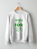 Заказать свитшот в Москве. Свитшот унисекс хлопковый Vegan for life от catification - готовые дизайны и нанесение принтов.