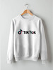 Заказать свитшот в Москве. Свитшот унисекс хлопковый TikTok  от DESIGNER   - готовые дизайны и нанесение принтов.