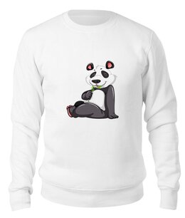 Заказать свитшот в Москве. Свитшот унисекс хлопковый Панда от trugift - готовые дизайны и нанесение принтов.